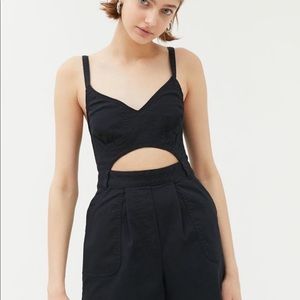 BDG Dora Cutout Romper Black